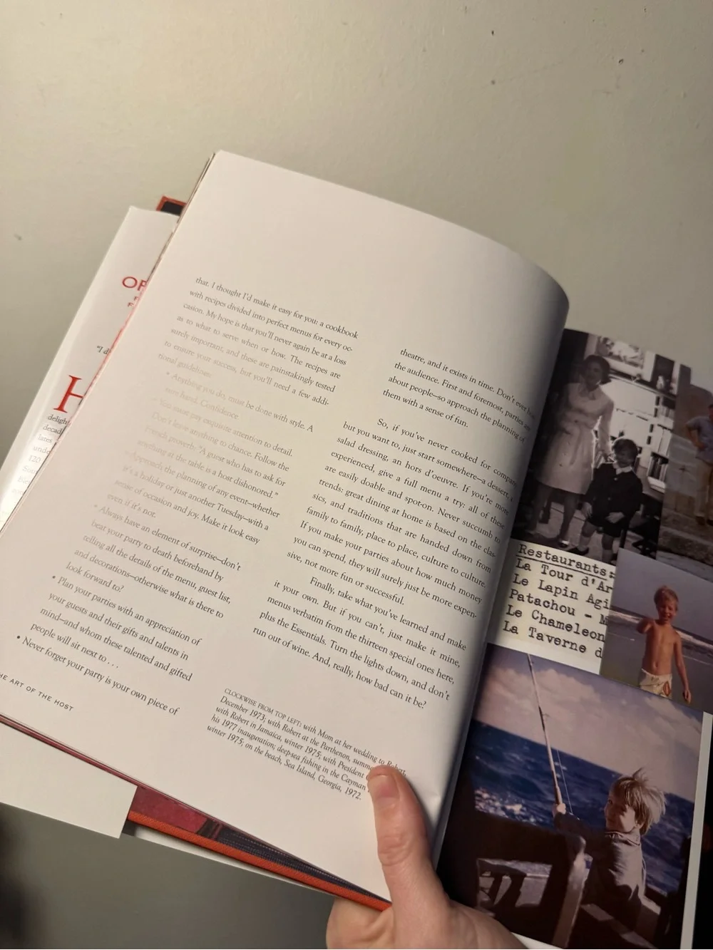 The Art of the Host by - Orange Hardcover Entertaining Cookbook